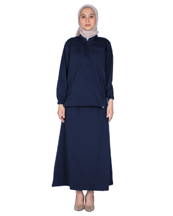 Navy Long Sleeve Maryam Scrubs