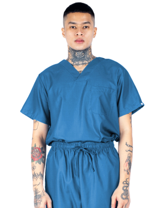 Blue Emerald Short Sleeve Basic Scrubs