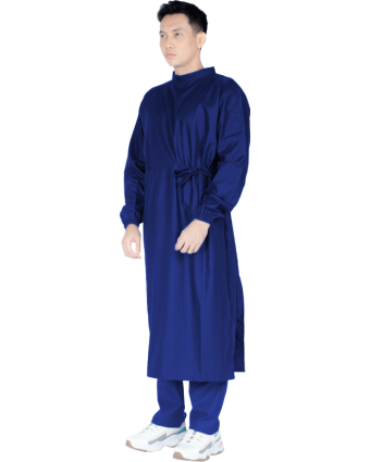 Electric Blue Back Button Ellie Gown