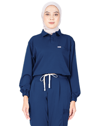 Navy Long Sleeve Julian Scrubs